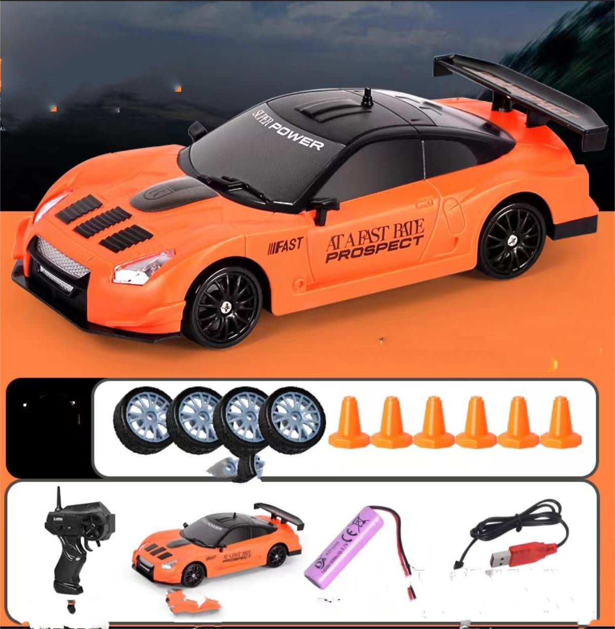 2.4G Drift Rc Car 4WD RC Drift Car Toy Remote Control GTR Model AE86 Vehicle Car RC Racing Car Toy For Children Christmas Gifts by G8Central.com