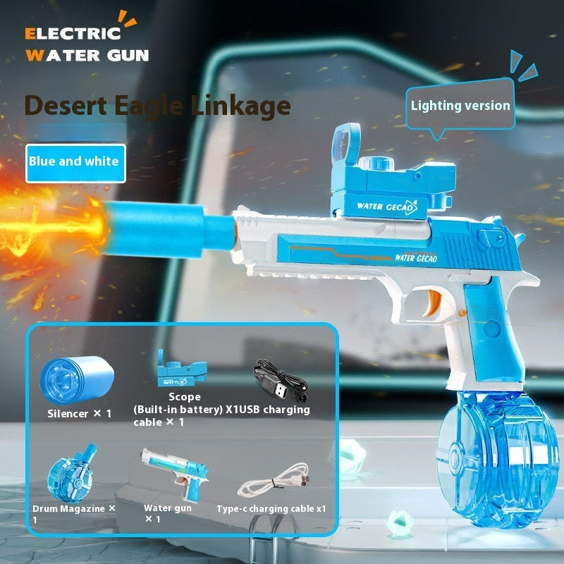 Fire Rat Electric Water Pistol with LED Light - Fully Automatic Water Gun for Summer Fun, Sports, and Kids' Gifts by G8Central.com