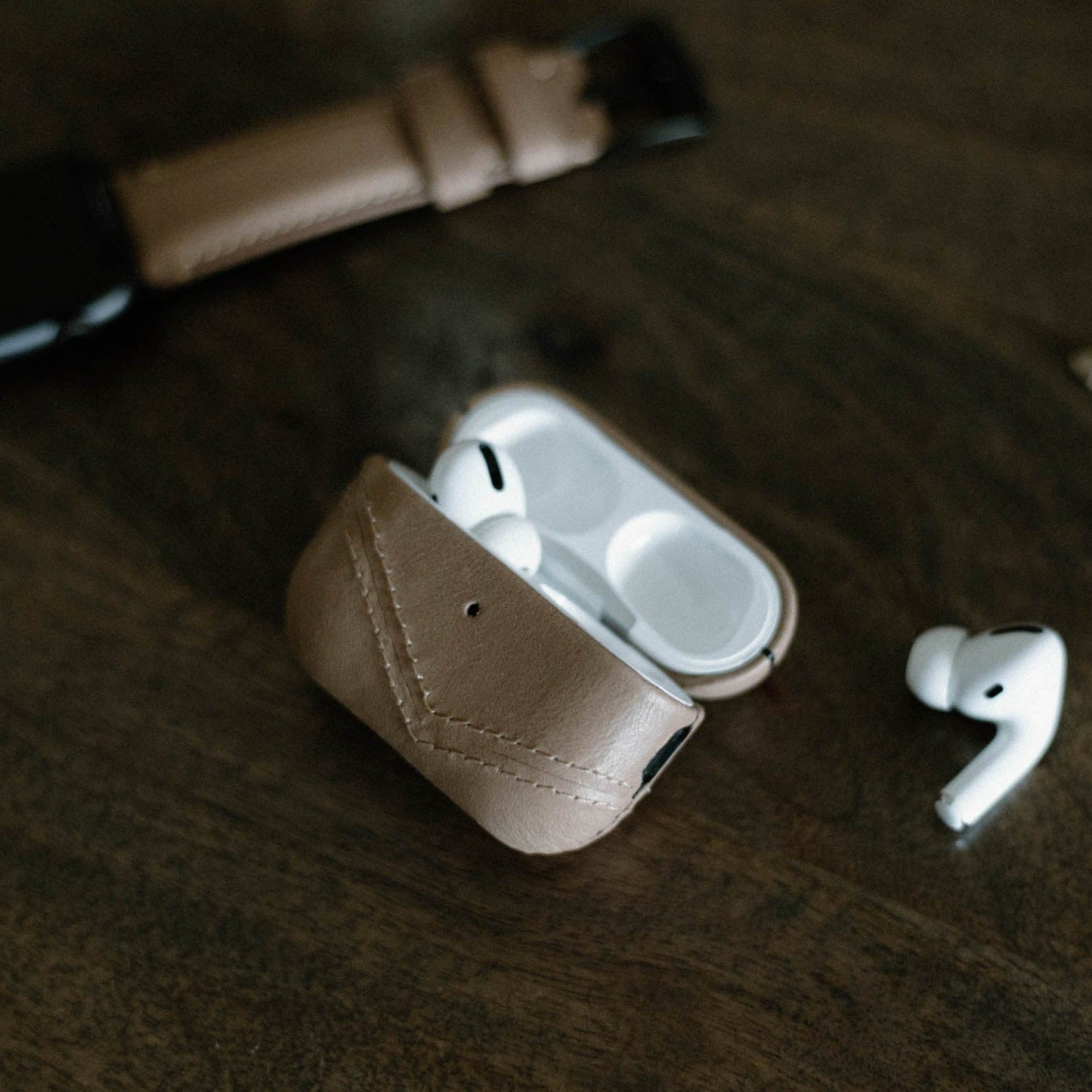 Leather AirPods Cases - DUNE by Bullstrap