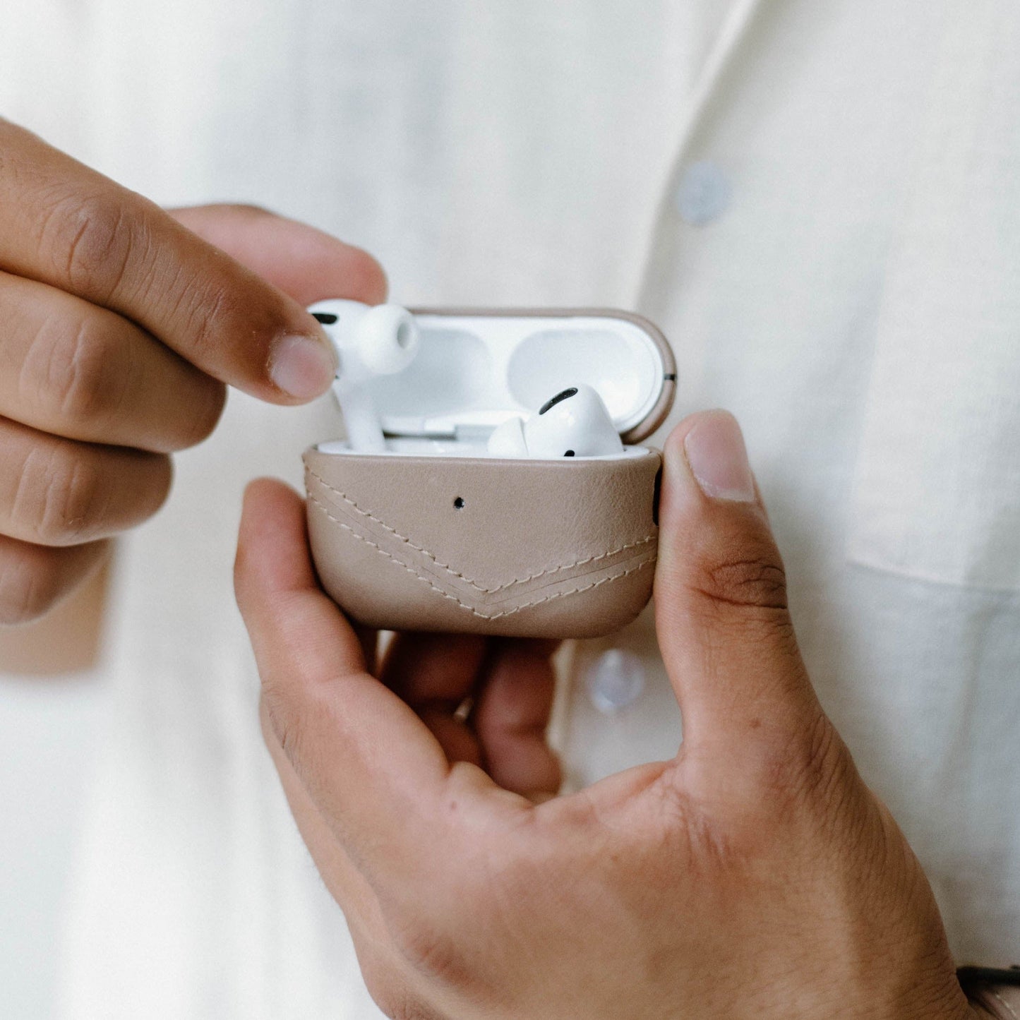 Leather AirPods Cases - DUNE by Bullstrap