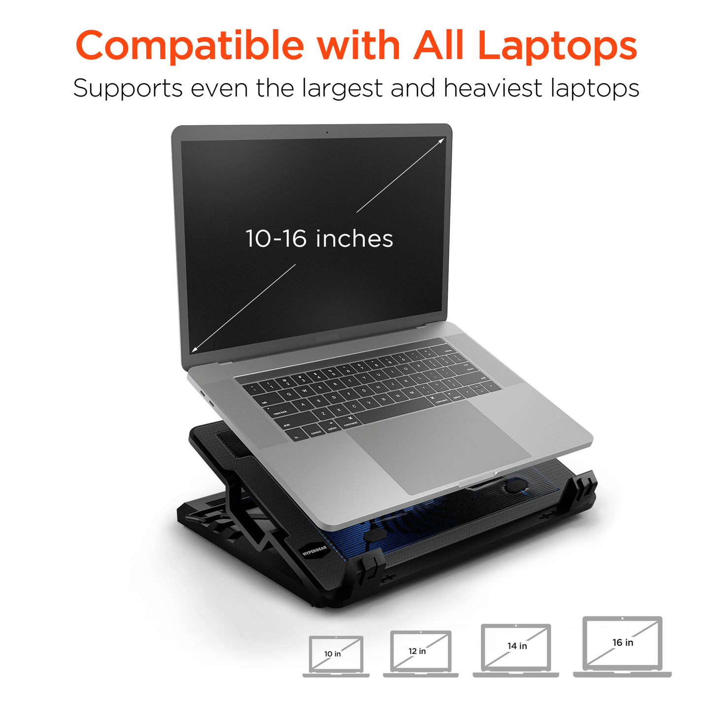 HyperGear UpRite Air Portable Laptop Cooling Stand by Jupiter Gear Home