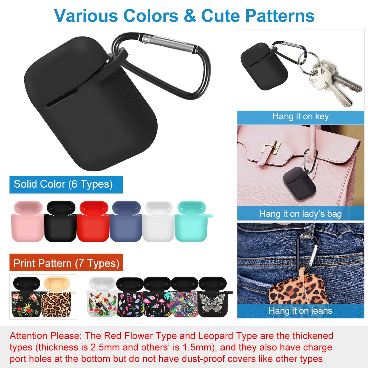 Silicone Case for Apple AirPod 1 2 AirPods by DirectDeals