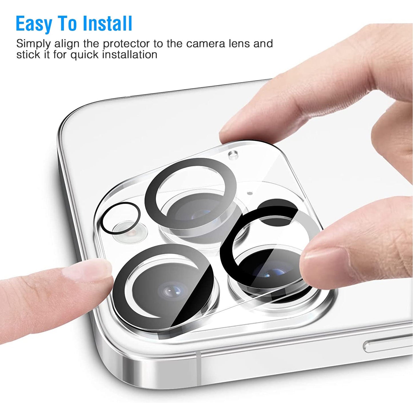 2Packs Ultra HD Camera Lens Protectors 9H Hardness Tempered Glass by DirectDeals