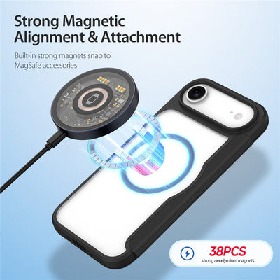 For iPhone 17 Air Leather Case DUX DUCIS Skin X Pro Series Flip Cover Compatible with MagSafe