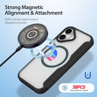 For iPhone 17 Leather Case DUX DUCIS Skin X Pro Series Flip Cover Compatible with MagSafe