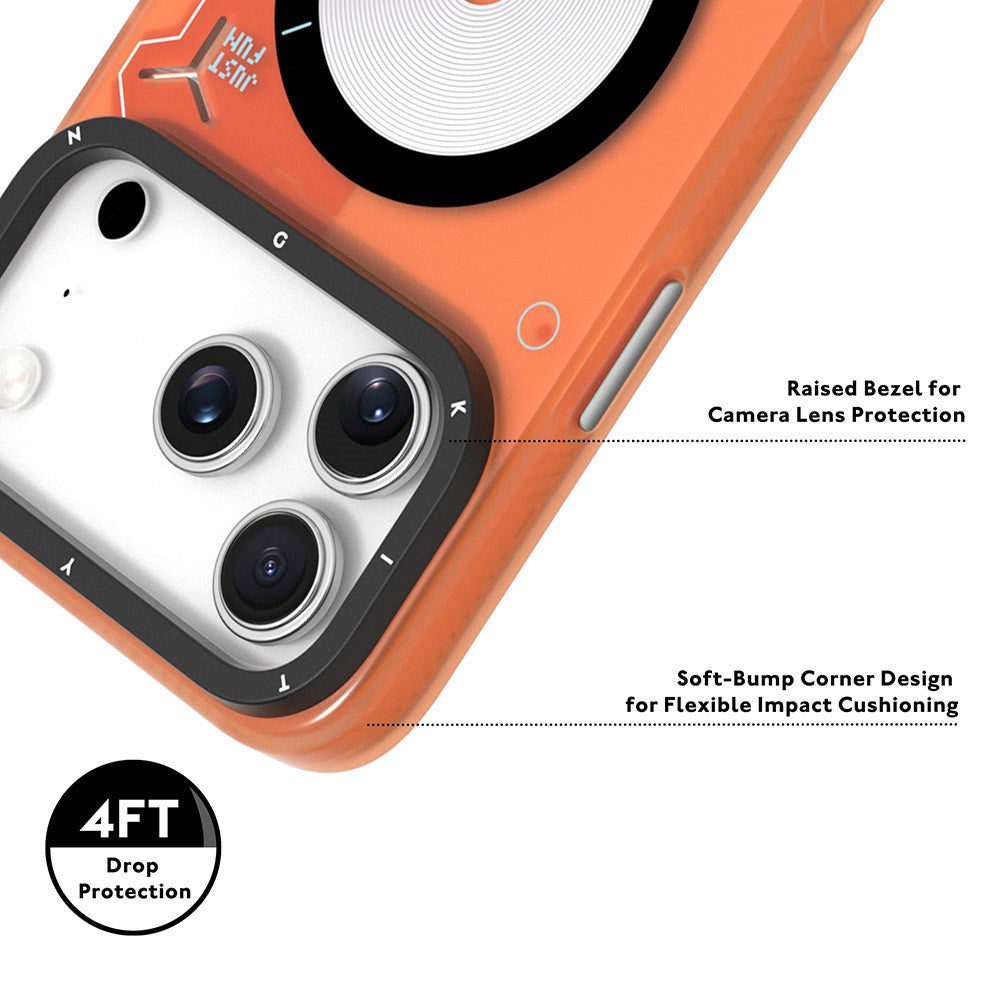 YOUNGKIT For iPhone 17 Pro Max Case Compatible with MagSafe Unique Disc Design TPU + PC Phone Back Cover