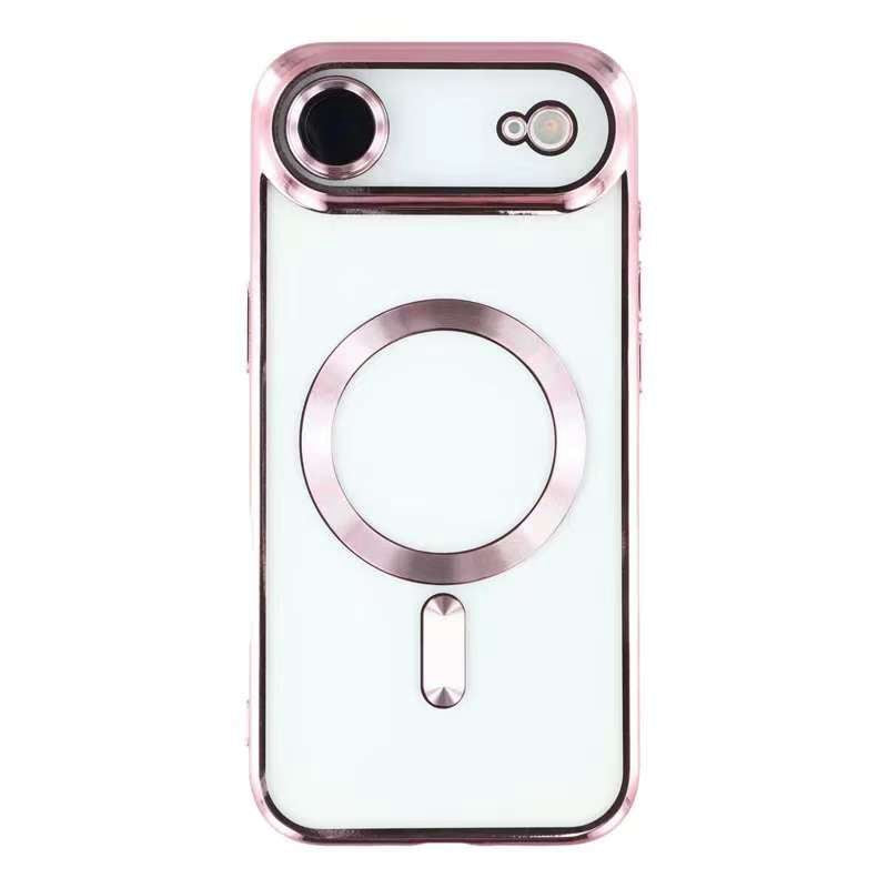 iPhone Air Magnetic Case CD Veins Glass Lens Guard TPU Phone Back Cover