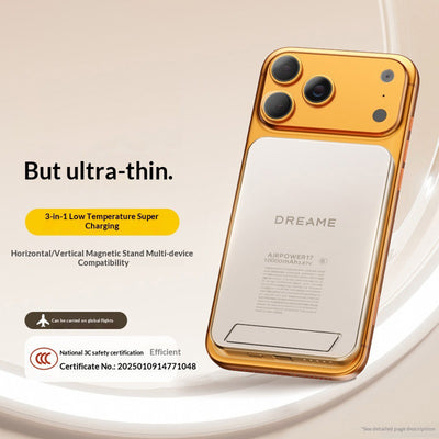 DREAME Ultra Thin Magnetic Power Bank 10000mAh Portable Phone Charger
