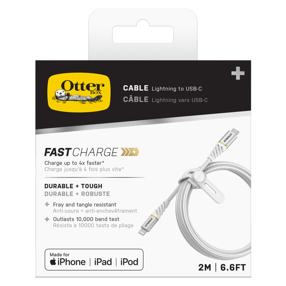 OtterBox Premium Fast Charge USB C to Apple Lightning Cable 2m by OtterBox