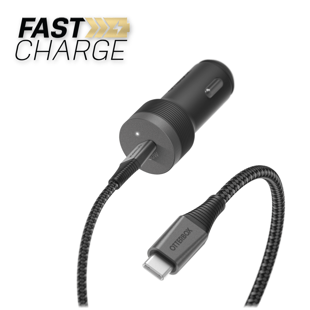 OtterBox Premium Pro USB C to USB C Car Charging Kit 30W by OtterBox