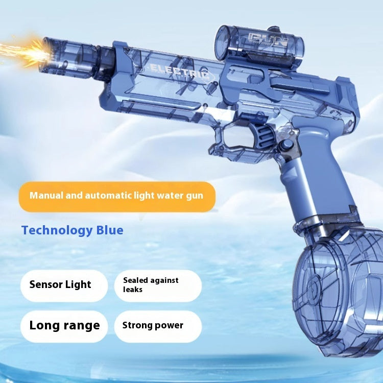 Fire Rat Electric Water Pistol with LED Light - Fully Automatic Water Gun for Summer Fun, Sports, and Kids' Gifts by G8Central.com