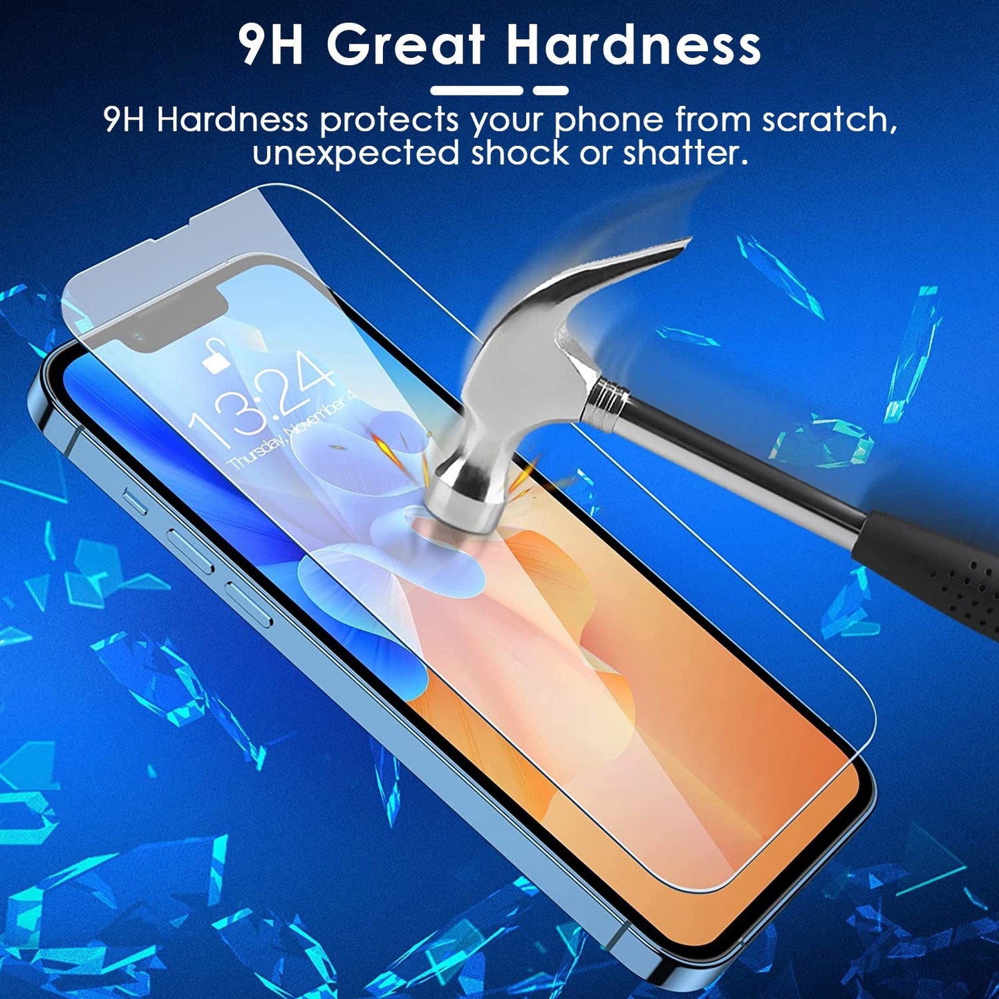 2Pcs HD Clear Screen Protectors Fit for IOS Phone by DirectDeals