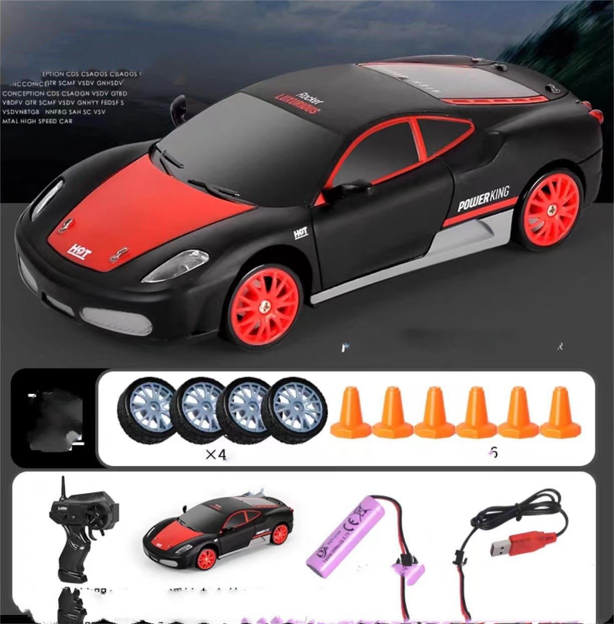 2.4G Drift Rc Car 4WD RC Drift Car Toy Remote Control GTR Model AE86 Vehicle Car RC Racing Car Toy For Children Christmas Gifts by G8Central.com
