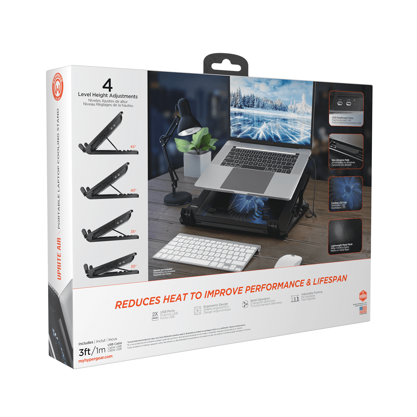 HyperGear UpRite Air Portable Laptop Cooling Stand by Jupiter Gear Home