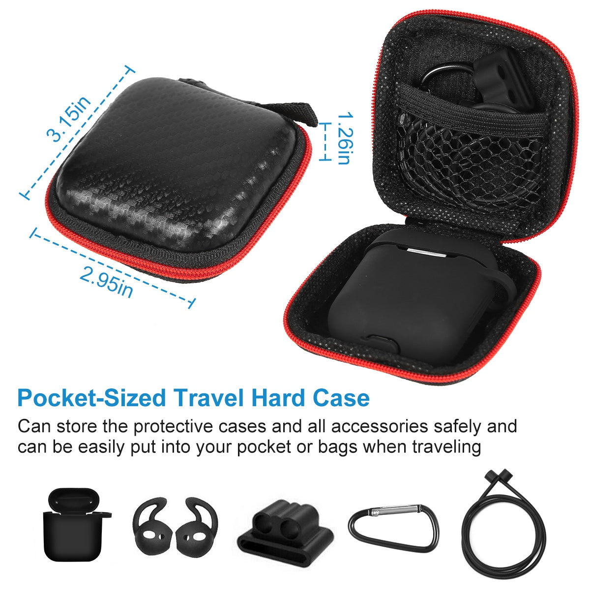 Silicone Case for Apple AirPod 1 2 AirPods by DirectDeals