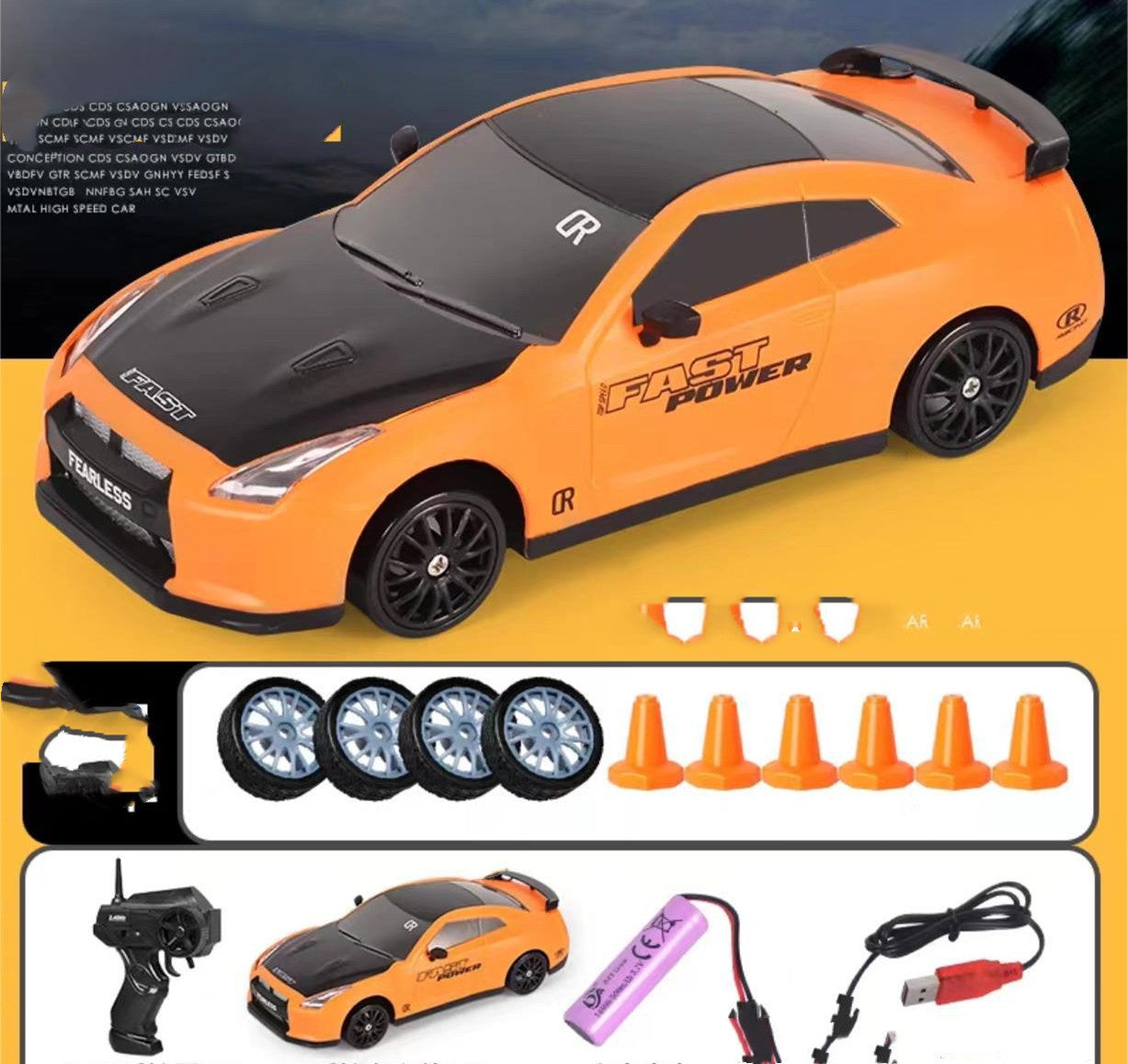 2.4G Drift Rc Car 4WD RC Drift Car Toy Remote Control GTR Model AE86 Vehicle Car RC Racing Car Toy For Children Christmas Gifts by G8Central.com