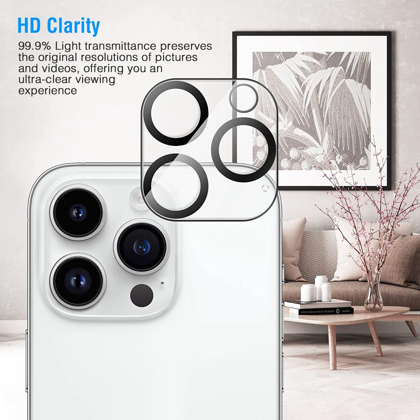 2Packs Ultra HD Camera Lens Protectors 9H Hardness Tempered Glass by DirectDeals