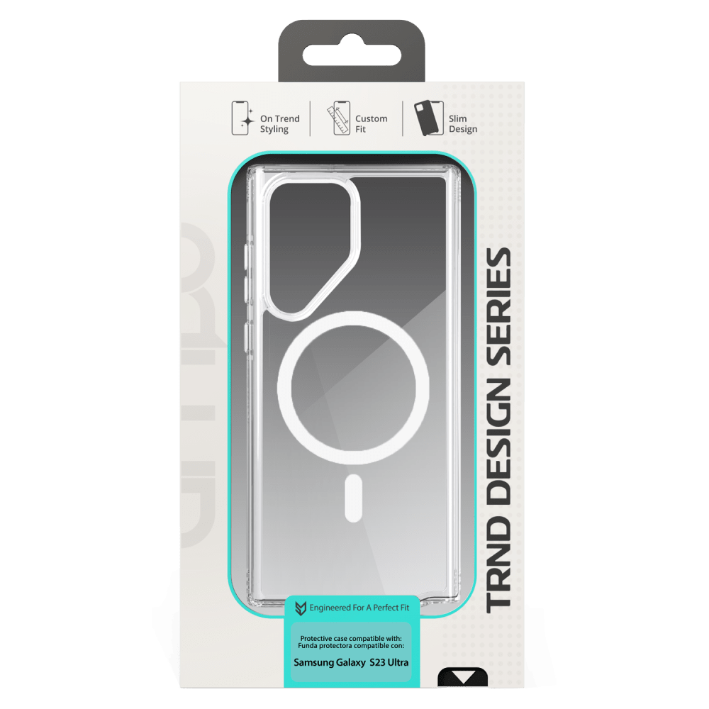 AMPD TPU / Acrylic Crystal Clear MagSafe Case for Samsung Galaxy S23 Ultra by AMPD