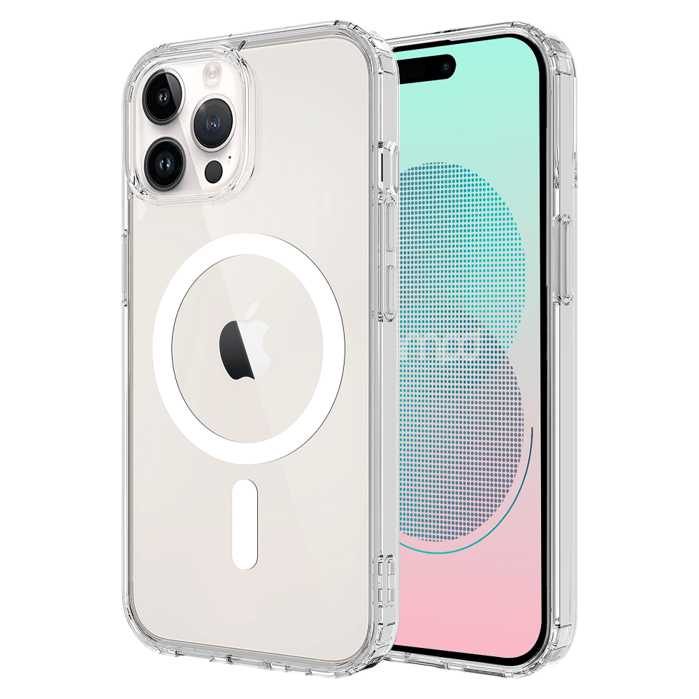 AMPD TPU / Acrylic Crystal Clear MagSafe Case for Apple iPhone 14 Pro Max by AMPD
