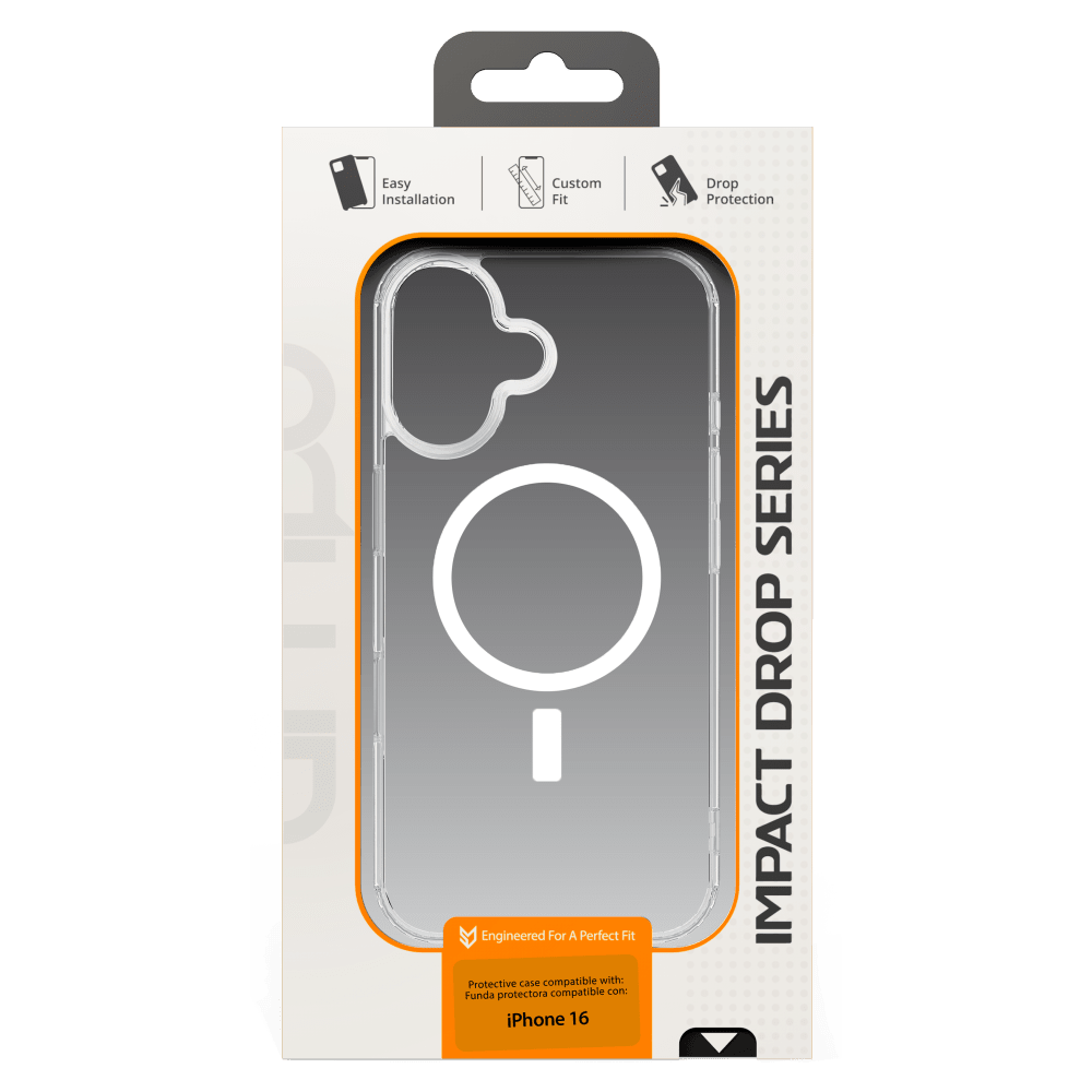 AMPD TPU / Acrylic Crystal Clear MagSafe Case for Apple iPhone 16 by AMPD