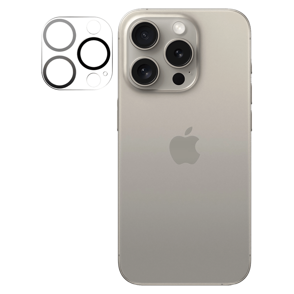 AMPD Laser Cut Rear Camera Tempered Glass Protector for Apple iPhone 16 Pro by AMPD