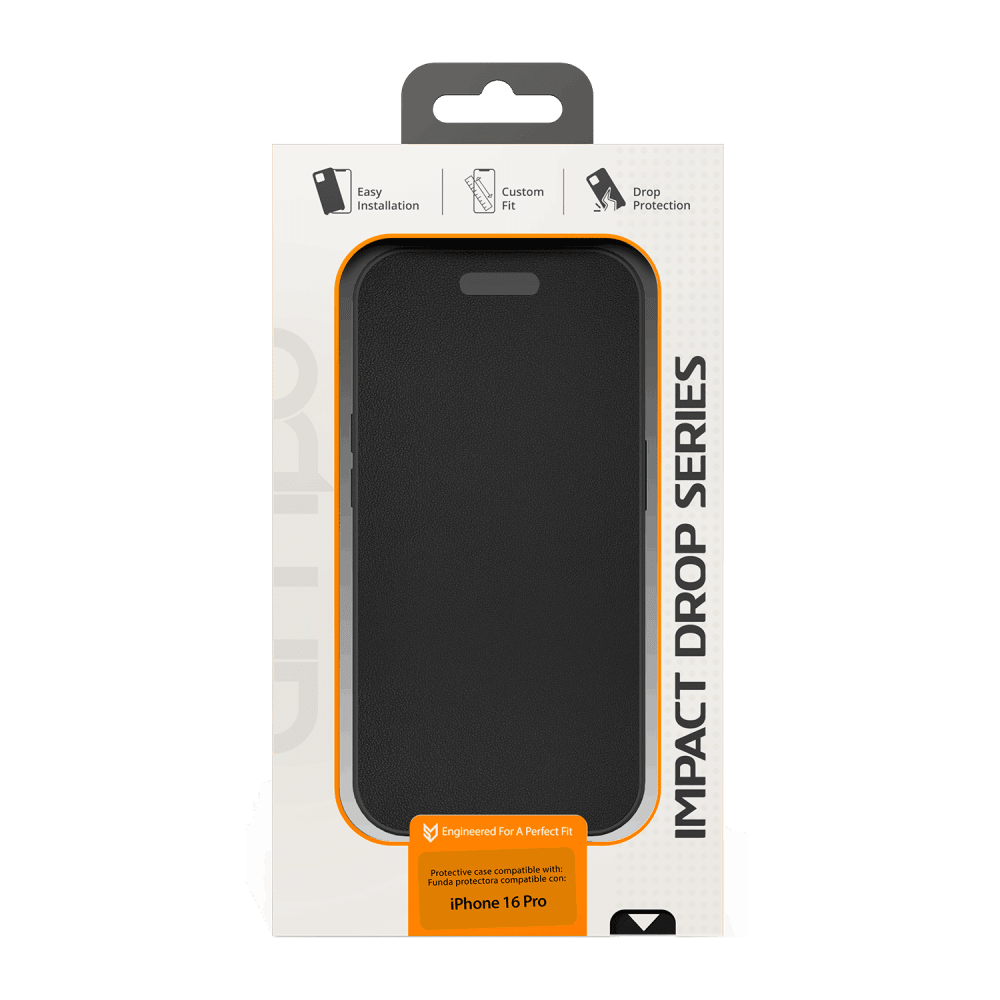 AMPD TPU / Acrylic Wallet Flip MagSafe Case for Apple iPhone 16 Pro by AMPD