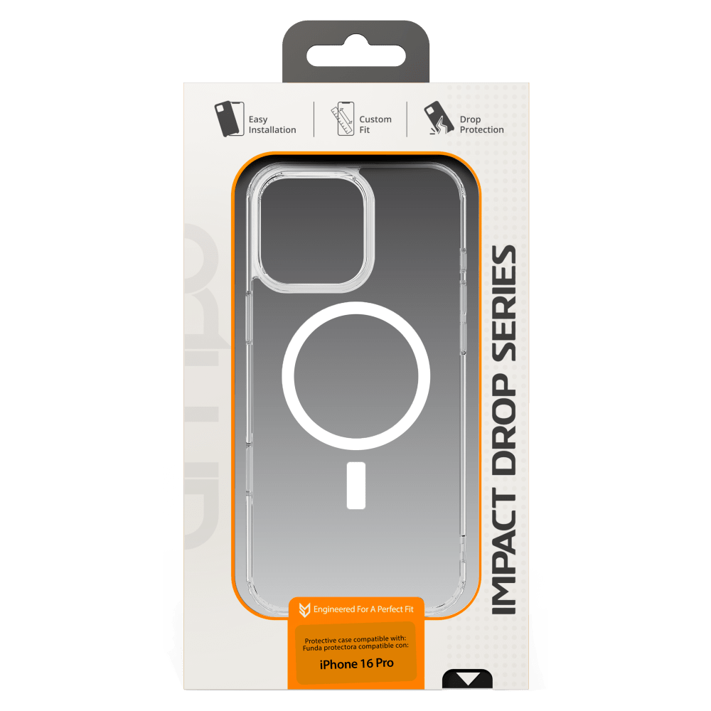 AMPD TPU / Acrylic Crystal Clear MagSafe Case for Apple iPhone 16 Pro by AMPD