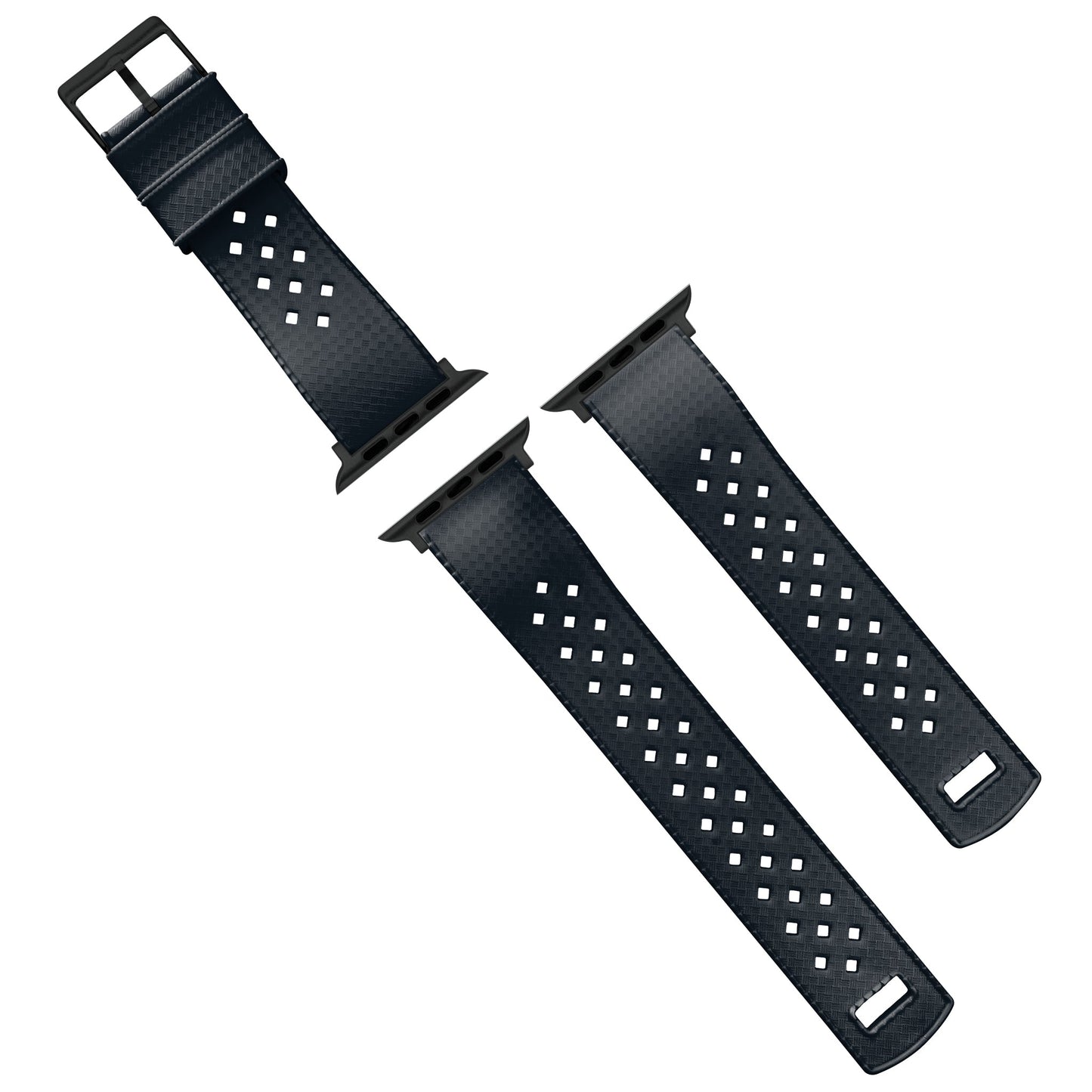 Apple Watch Tropical Style Black Watch Band by Barton Watch Bands