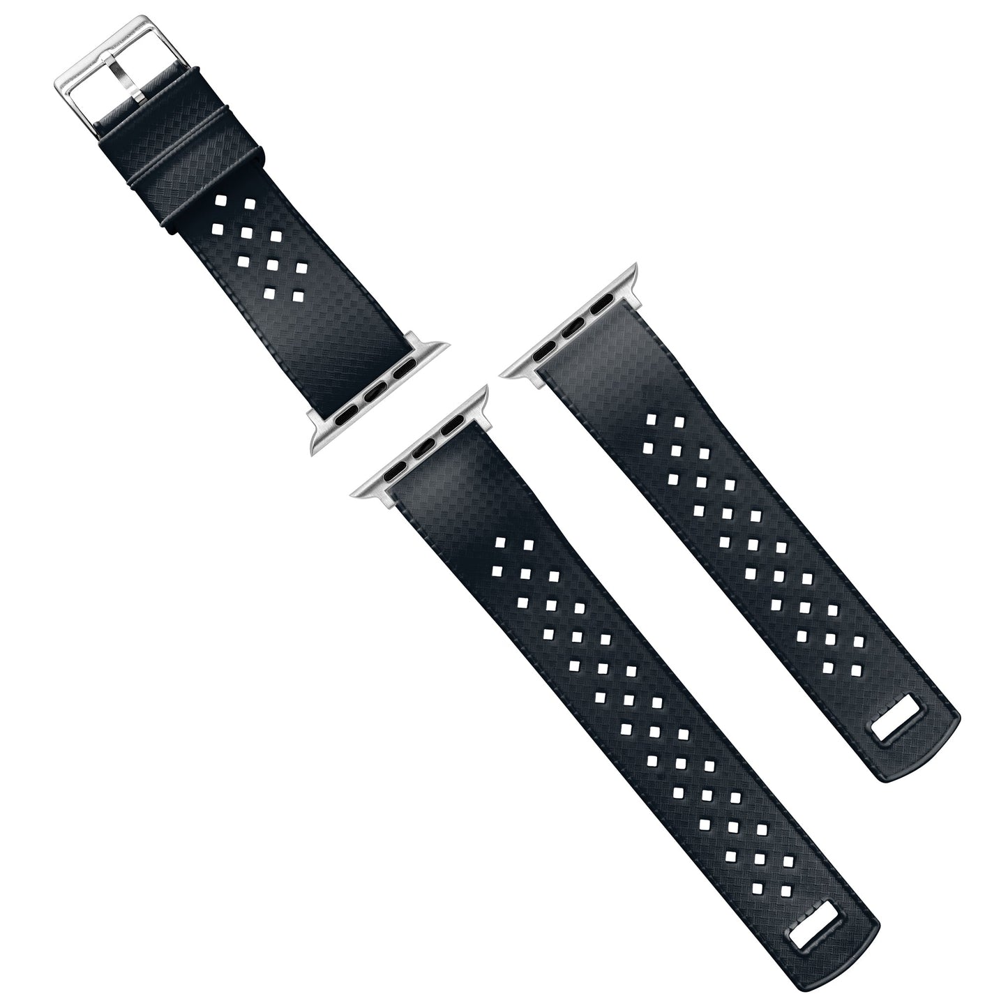 Apple Watch Tropical Style Black Watch Band by Barton Watch Bands