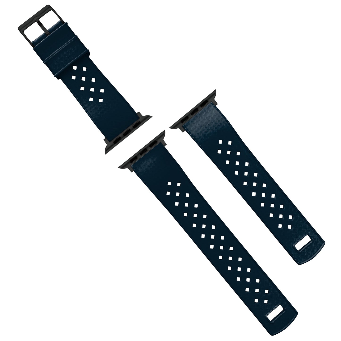 Apple Watch Tropical Style Navy Blue Watch Band by Barton Watch Bands