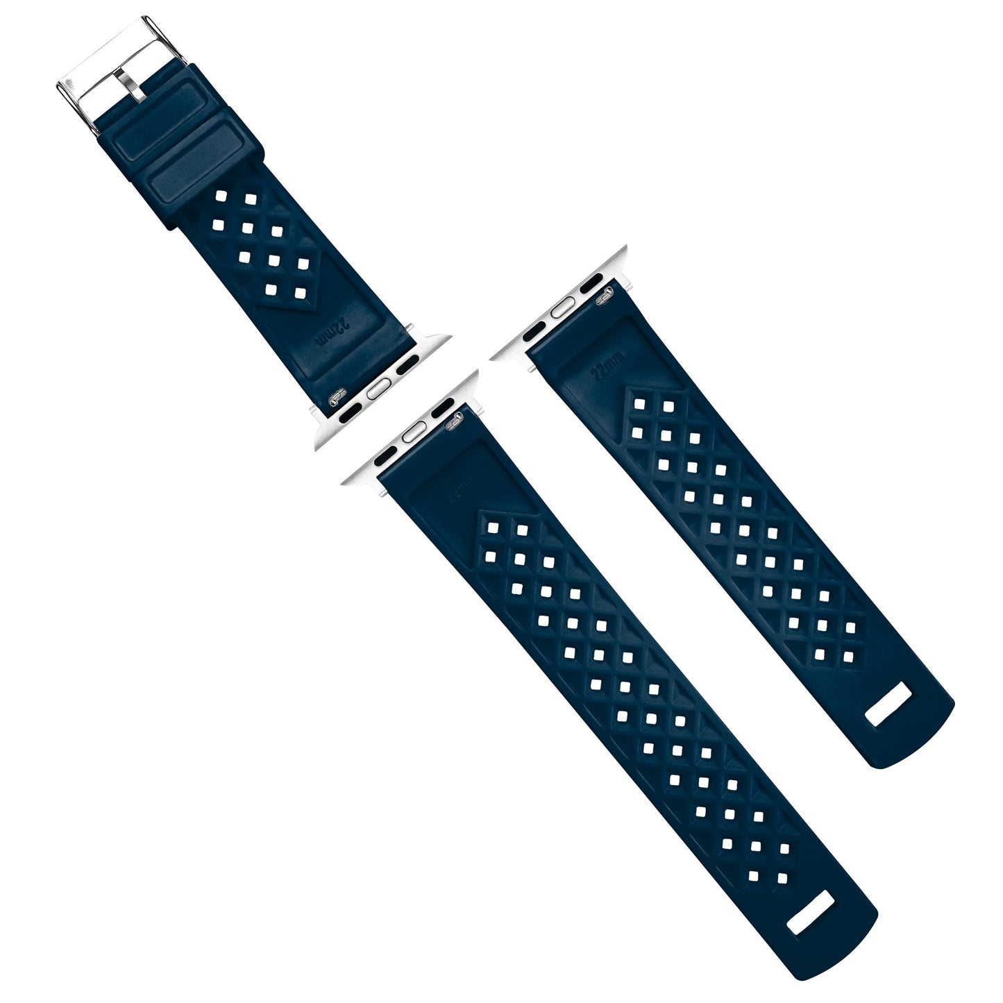 Apple Watch Tropical Style Navy Blue Watch Band by Barton Watch Bands