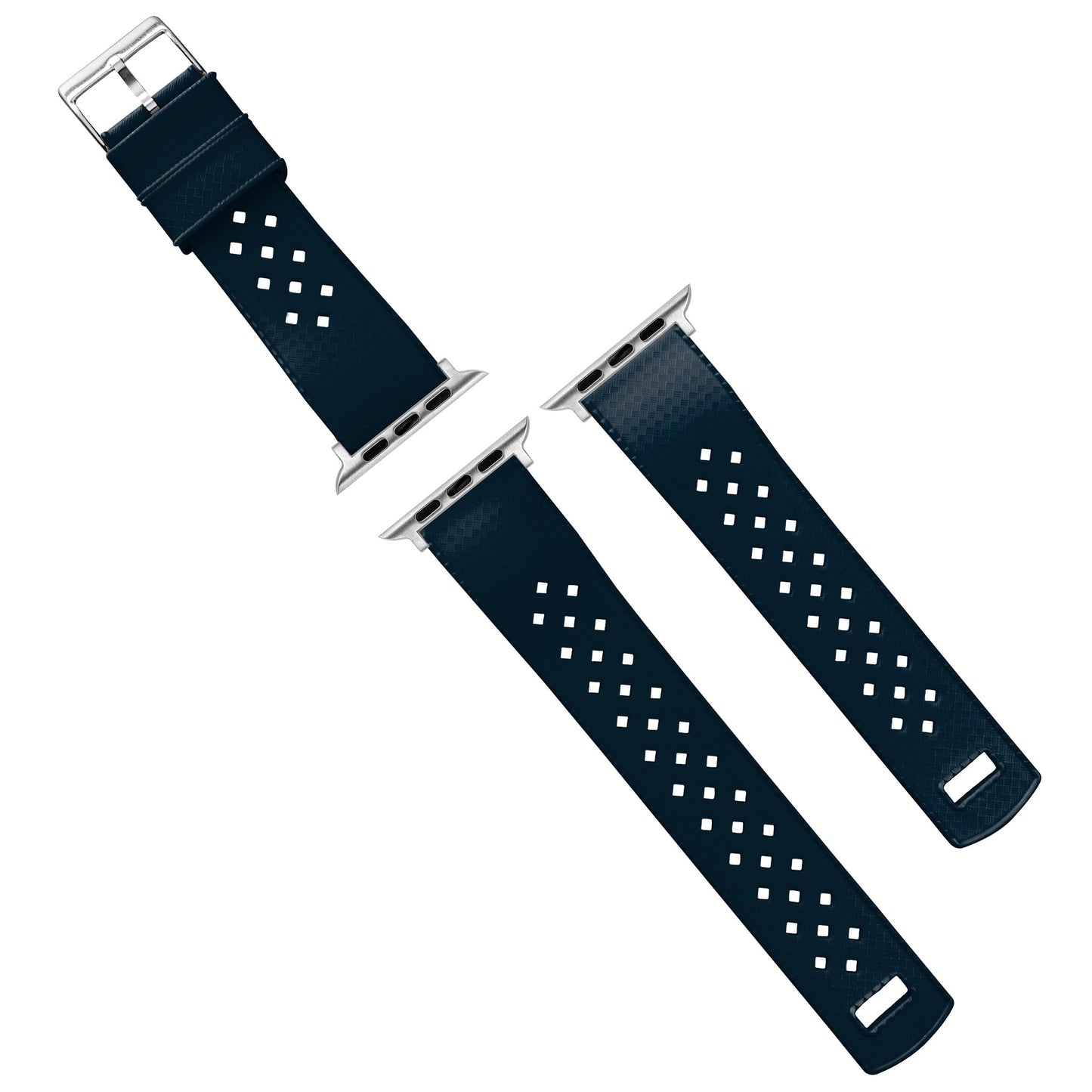 Apple Watch Tropical Style Navy Blue Watch Band by Barton Watch Bands
