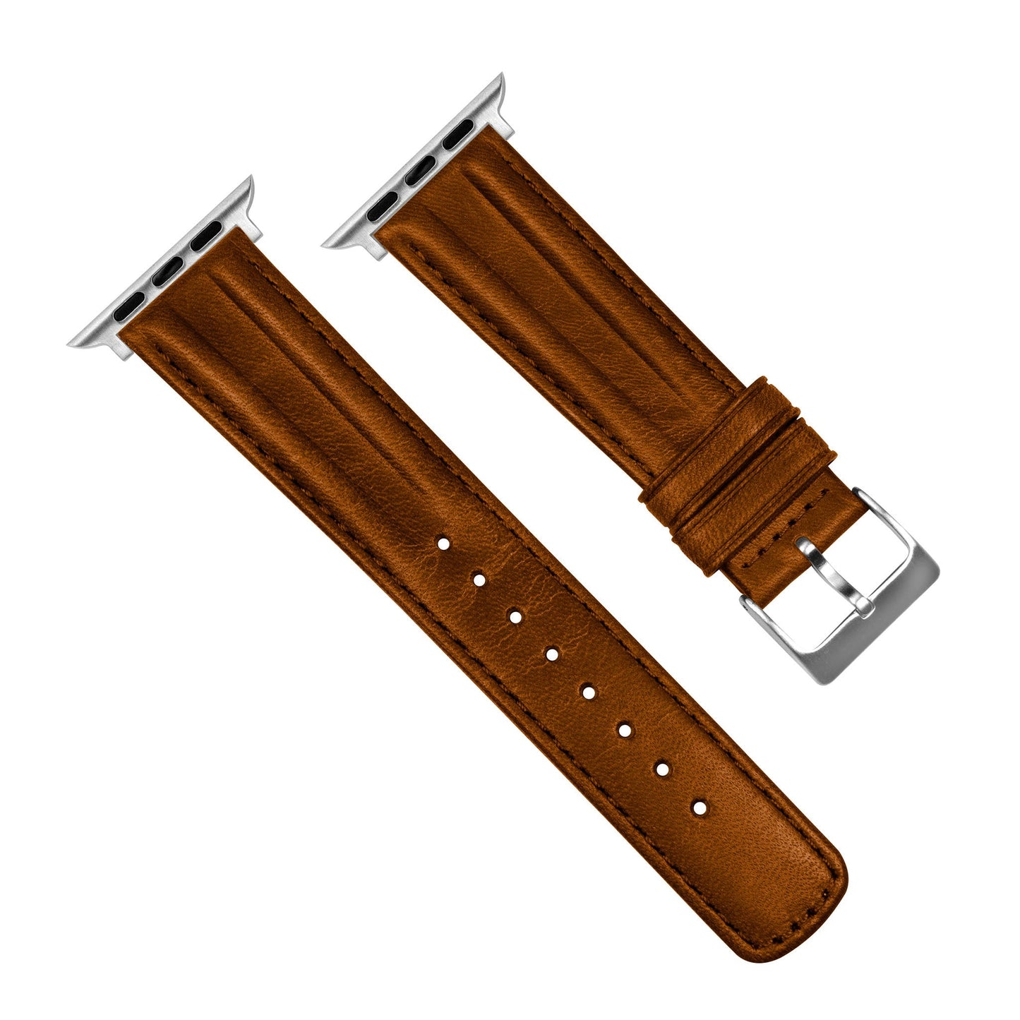 Apple Watch Caramel Brown Classic Horween® Leather Watch Band by Barton Watch Bands