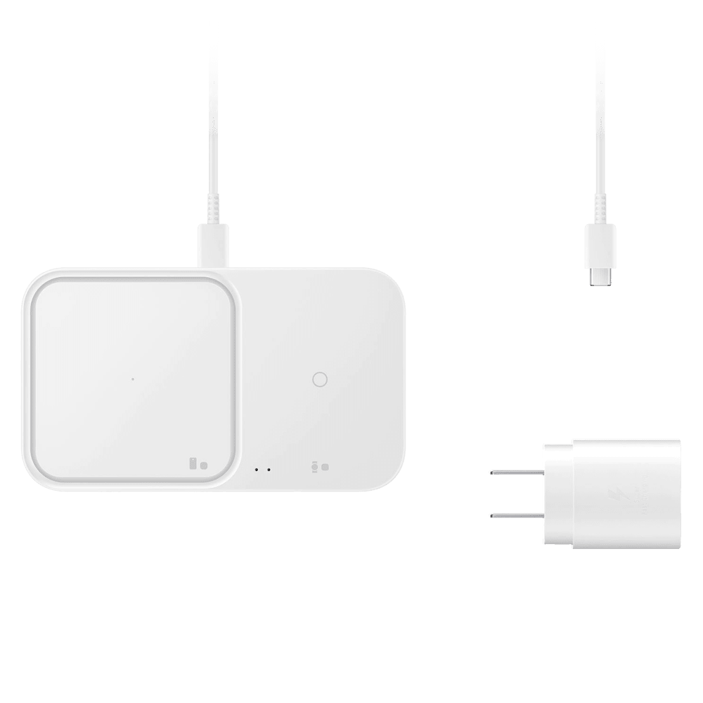 Samsung Dual Fast Wireless Charger 15W with USB C Cable and Power Head