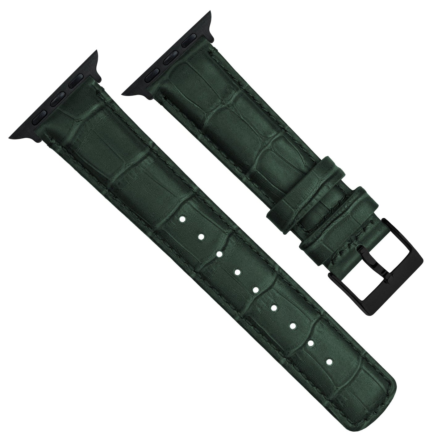 Apple Watch | Forest Green Alligator Grain Leather - Barton Watch Bands