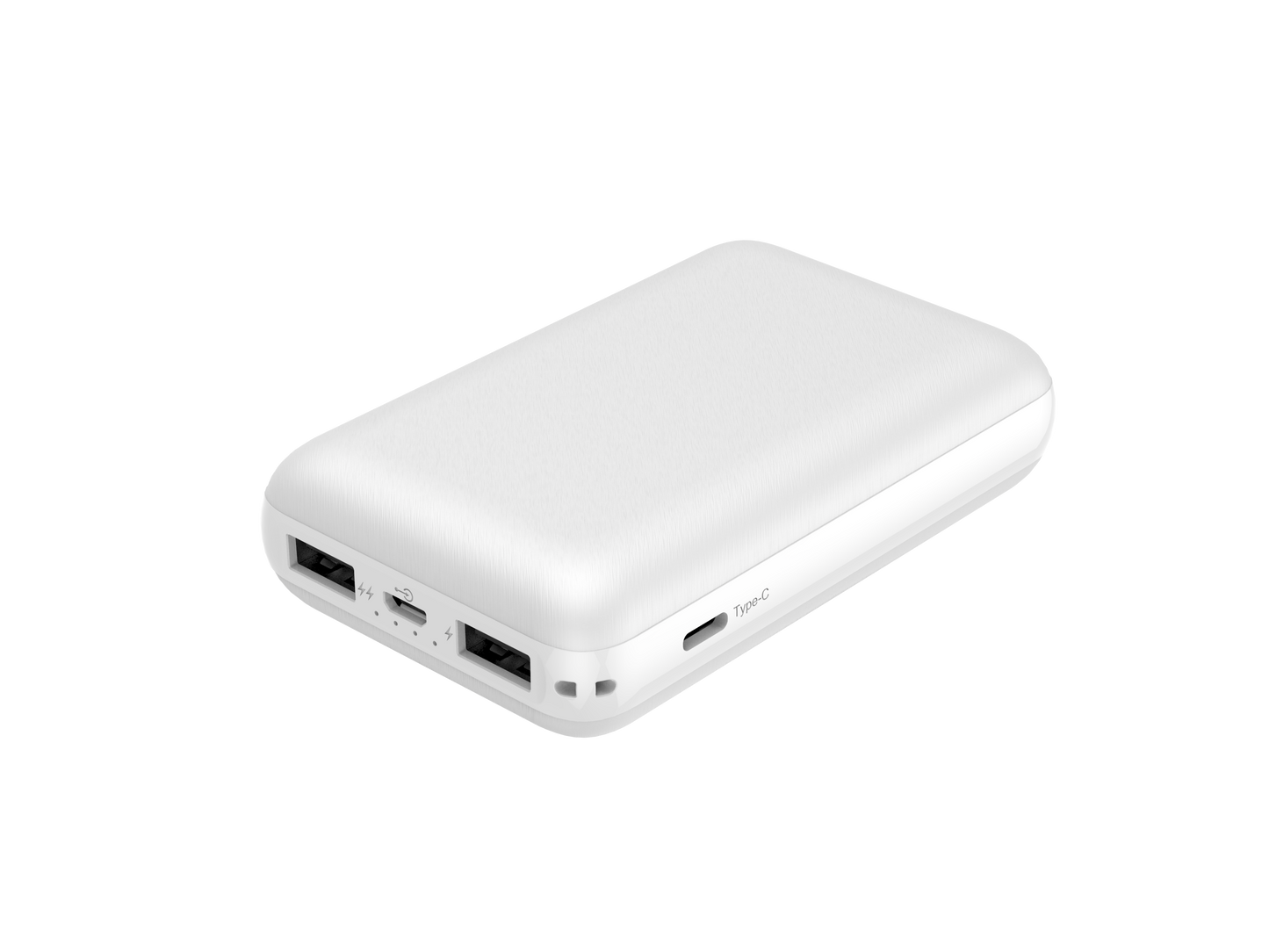trybe 10000mAh Dual USB-A + USB-C G62-C Power Bank - White