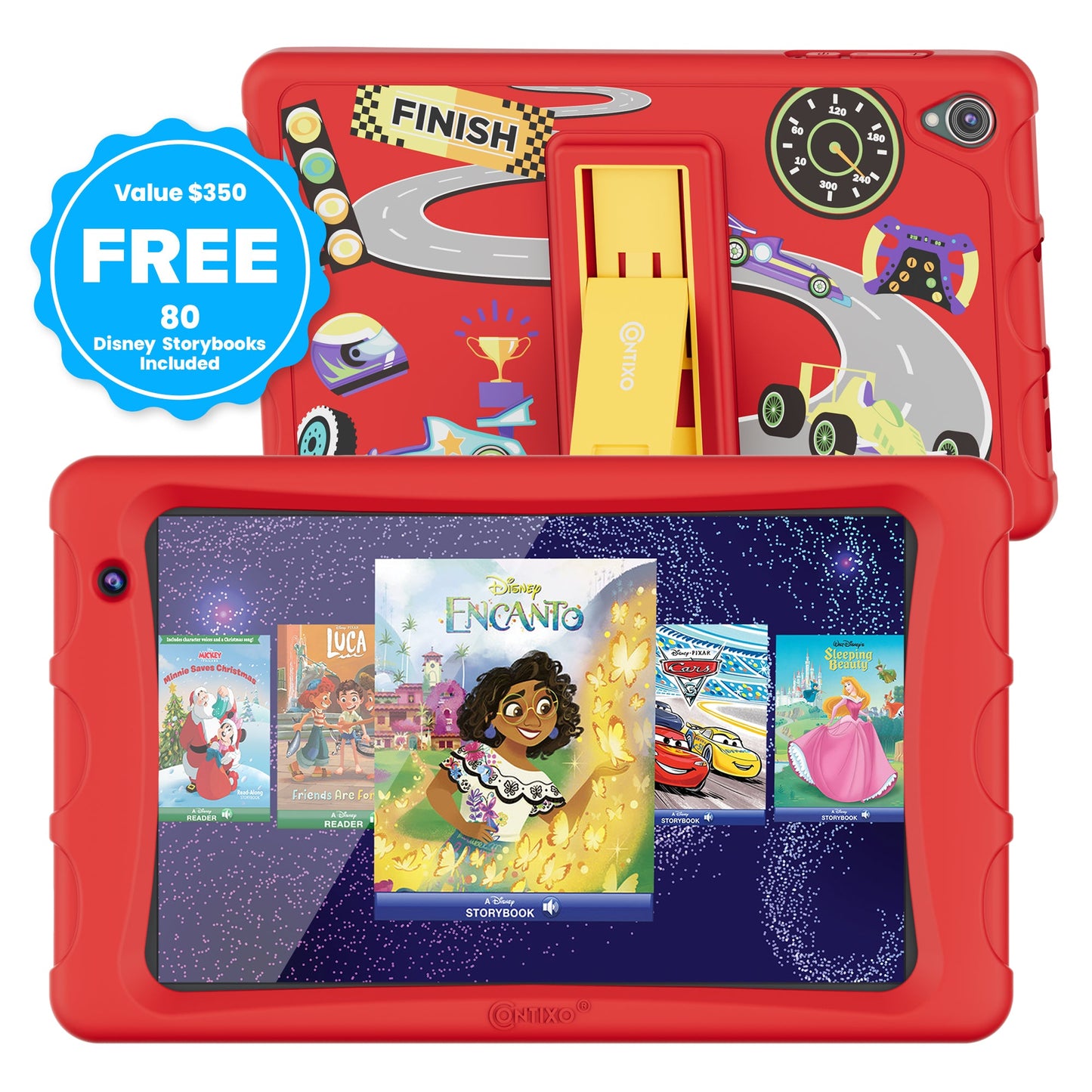 Contixo K80 8-Inch Kids Tablet Featuring 80 Disney eBooks - 2GB + 64GB by Contixo