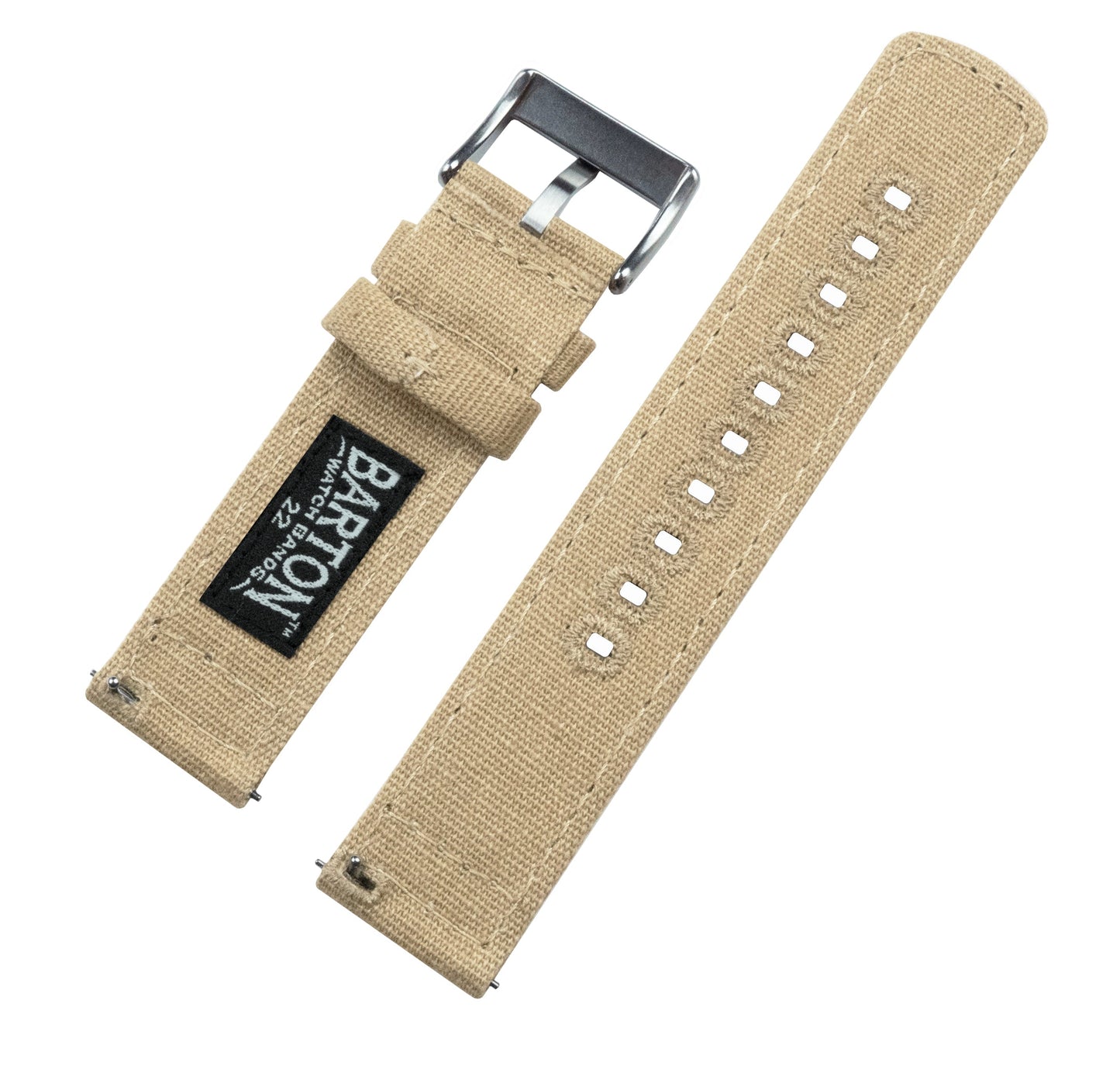 Samsung Galaxy Watch Khaki Canvas Watch Band by Barton Watch Bands