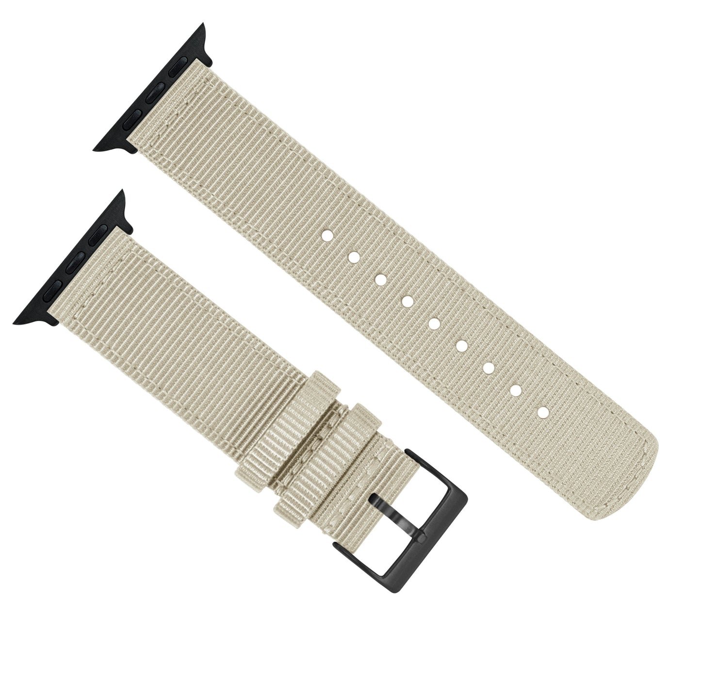 Apple Watch | Two-piece NATO style | Khaki Tan - Barton Watch Bands