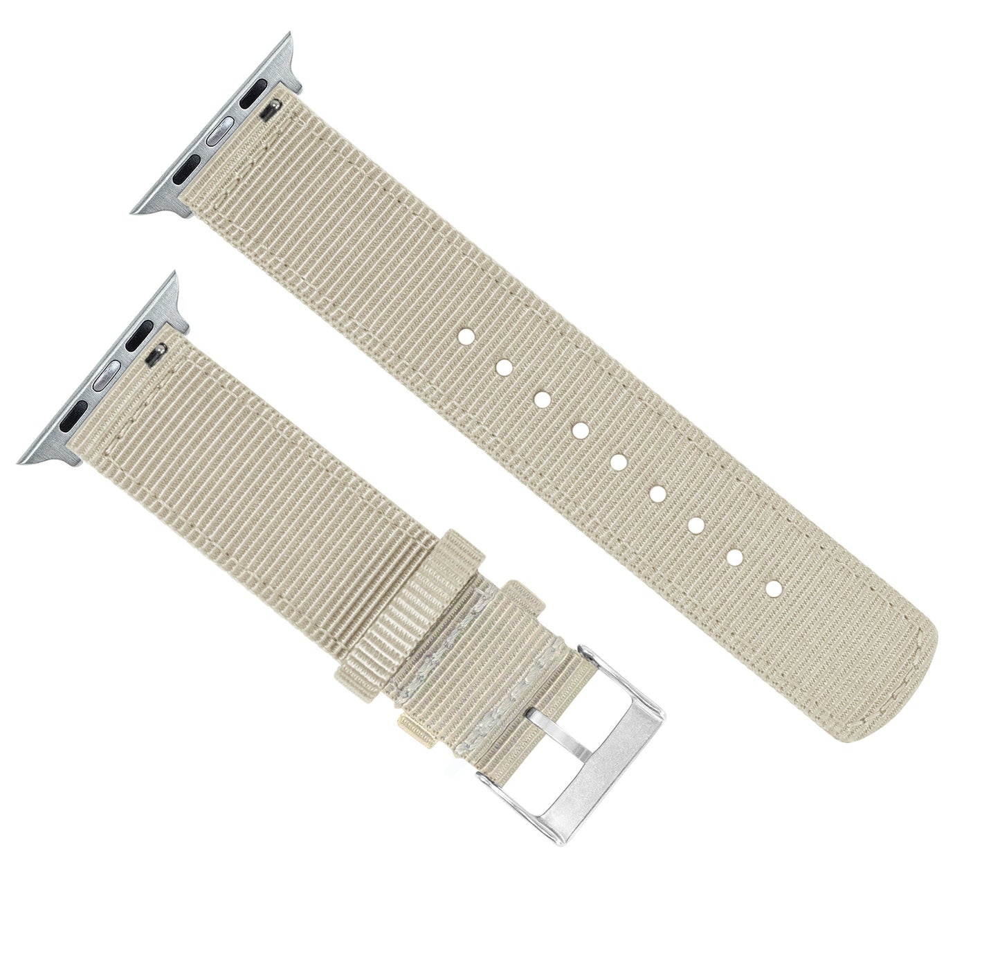 Apple Watch | Two-piece NATO style | Khaki Tan - Barton Watch Bands
