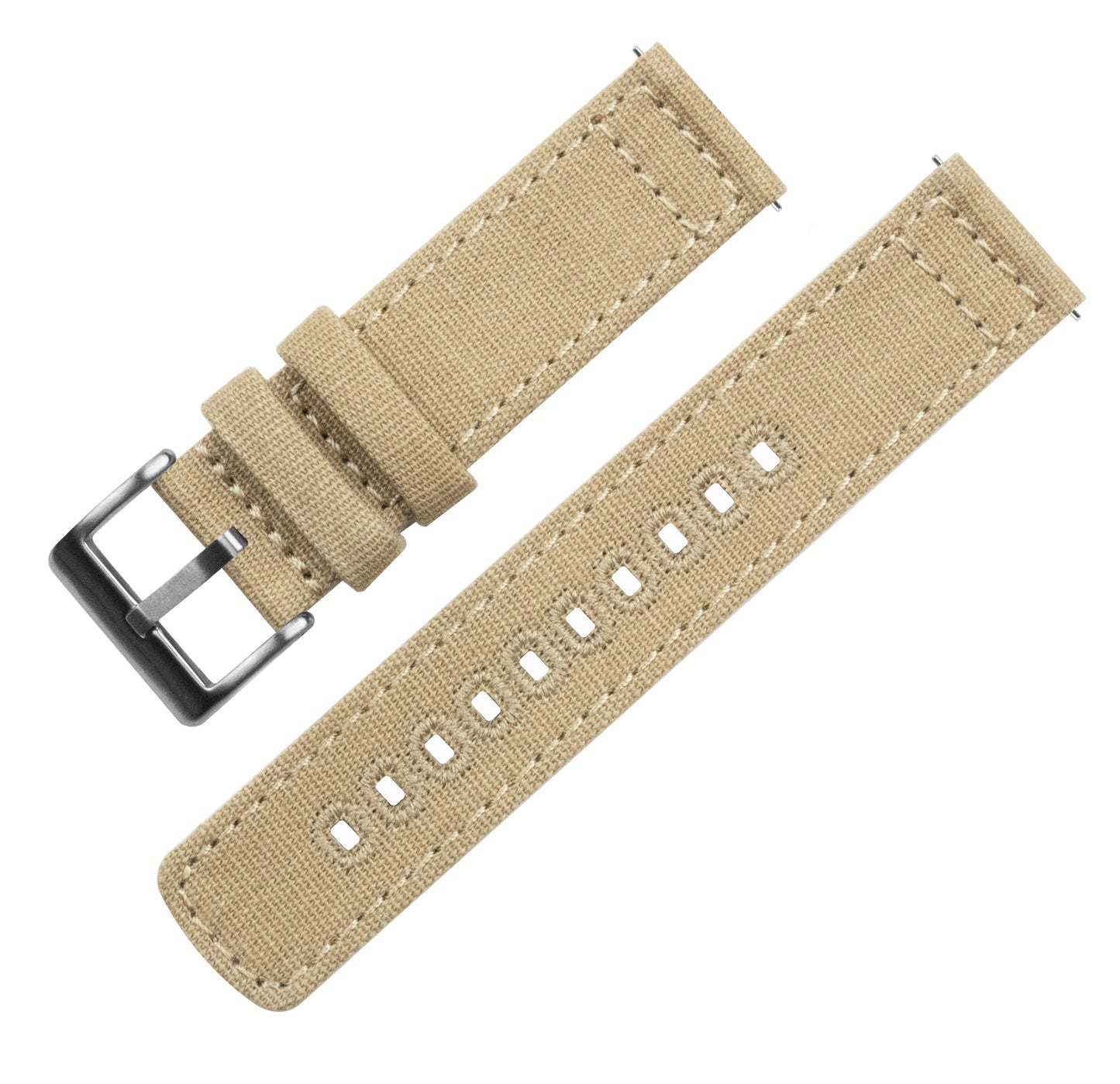 Samsung Galaxy Watch Khaki Canvas Watch Band by Barton Watch Bands