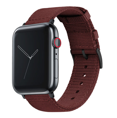 Apple Watch | Two-piece NATO® style | Merlot - Barton Watch Bands