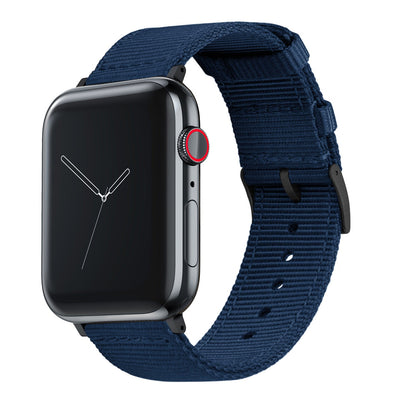 Apple Watch | Two-piece NATO style | Navy Blue - Barton Watch Bands