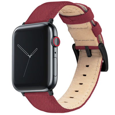 Apple Watch | Red Raspberry Sailcloth - Barton Watch Bands