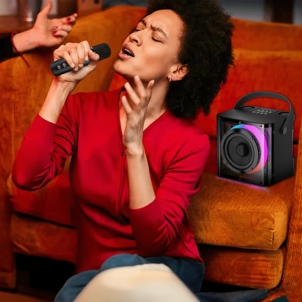 Sway Minioke DUET 20W Speaker with Dual Wireless Microphones by Sway