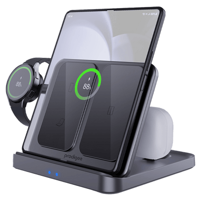 prodigee Trio Fold Station 3 in 1 Charger for Samsung Devices