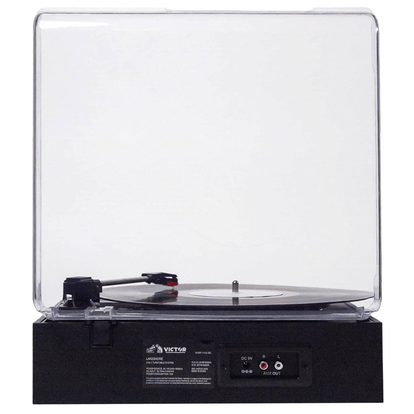 Victor Lakeshore 5-in-1 Hybrid Bluetooth Turntable System w USB and RCA Output by Jupiter Gear Home