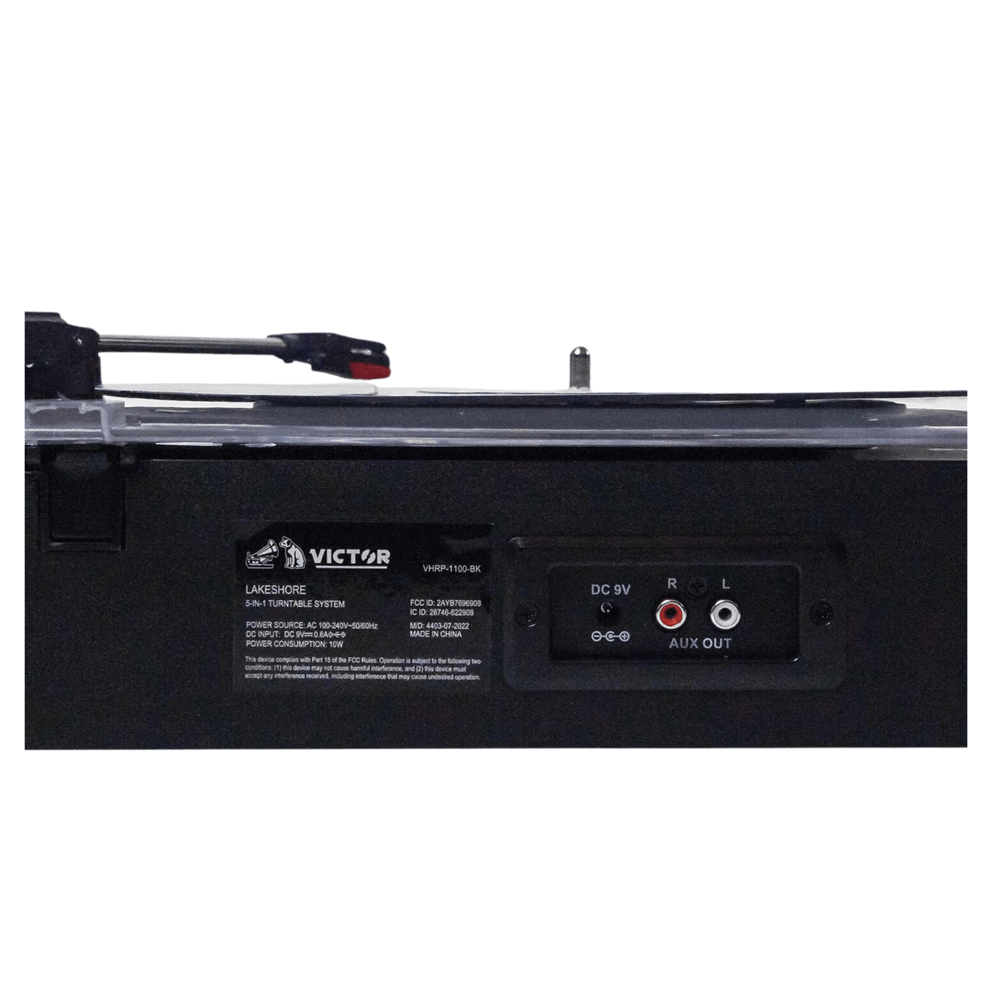 Victor Lakeshore 5-in-1 Hybrid Bluetooth Turntable System w USB and RCA Output by Jupiter Gear Home