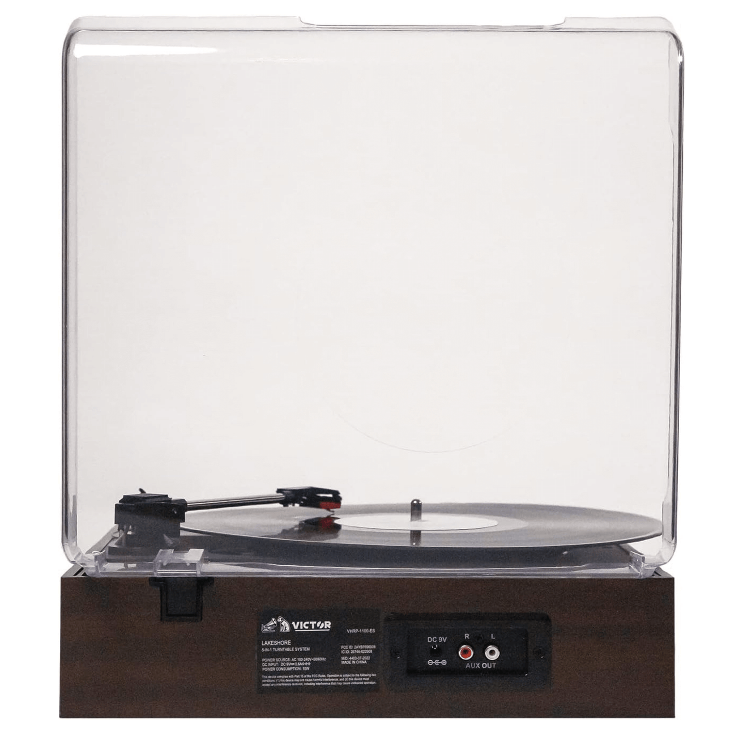 Victor Lakeshore 5-in-1 Hybrid Bluetooth Turntable System w USB and RCA Output by Jupiter Gear Home