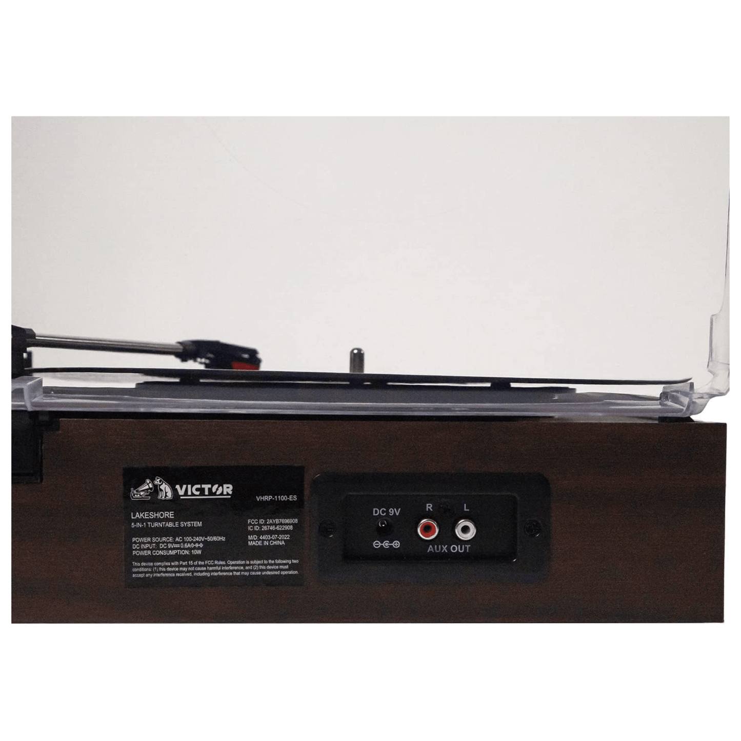Victor Lakeshore 5-in-1 Hybrid Bluetooth Turntable System w USB and RCA Output by Jupiter Gear Home